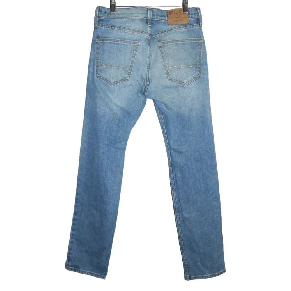 HOLLISTER California 1922 Skinny Faded Button Fly Blue Jeans Men's size 30 x 30